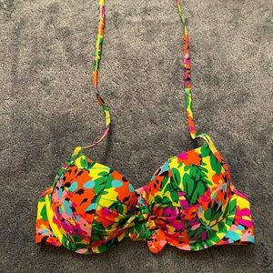 Floral aerie bikini top